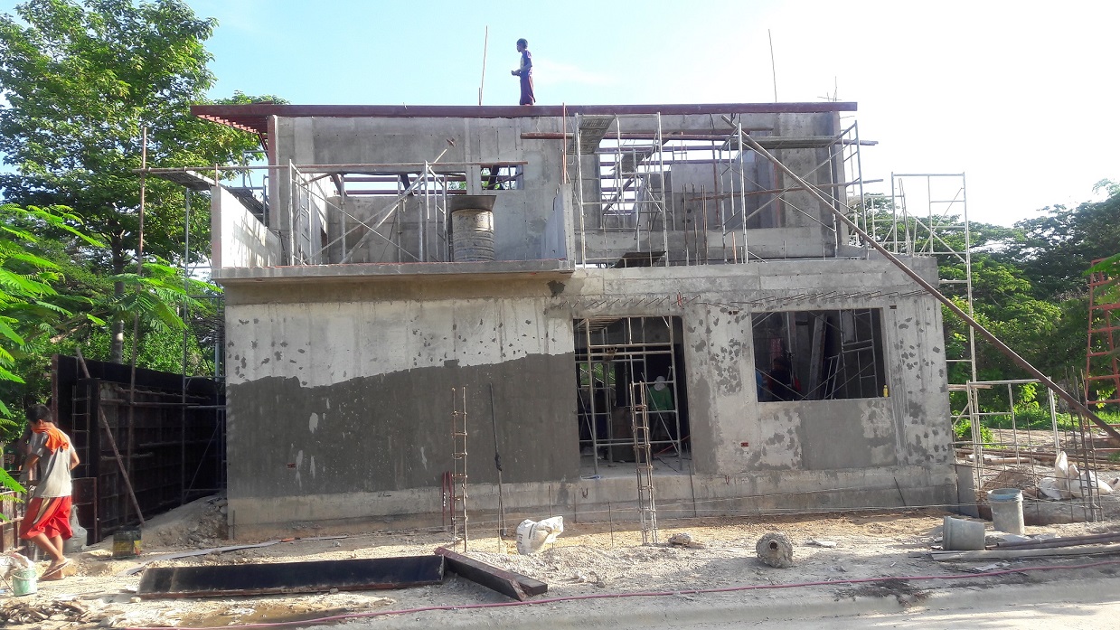 a house under construction