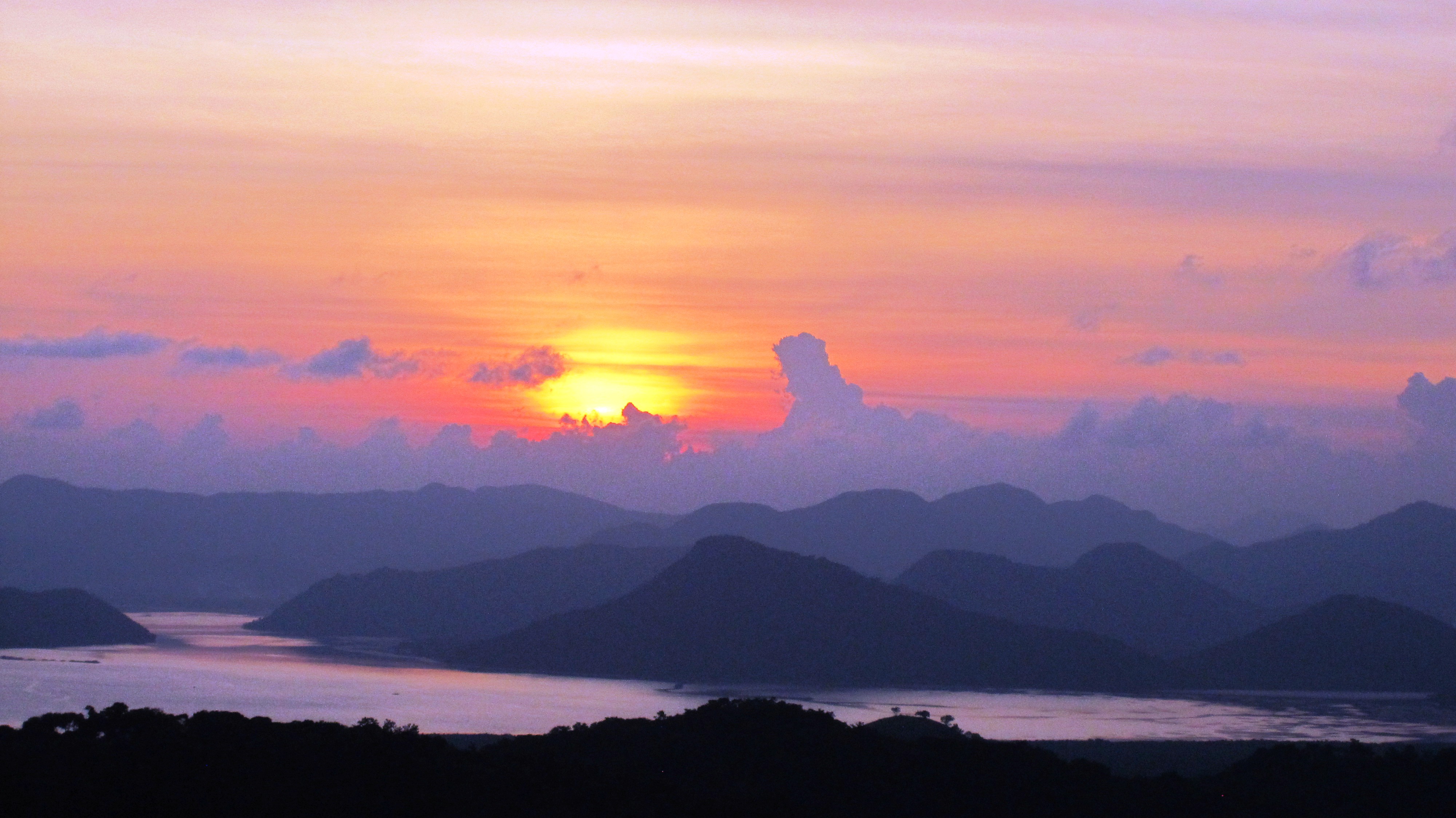 Coron sunset as viewed from Mt. Tapyas viewdeck