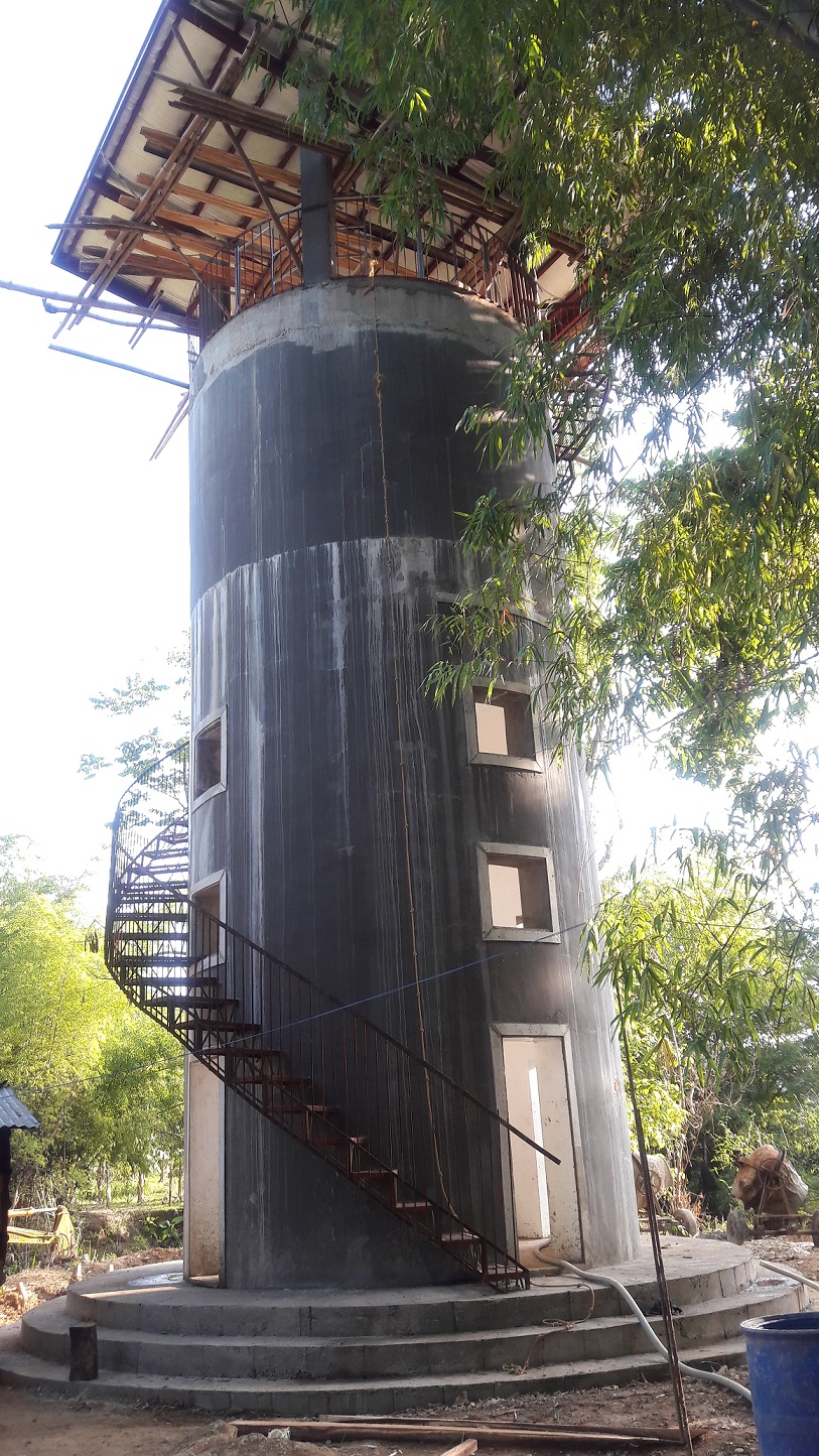 water reservoir under construction