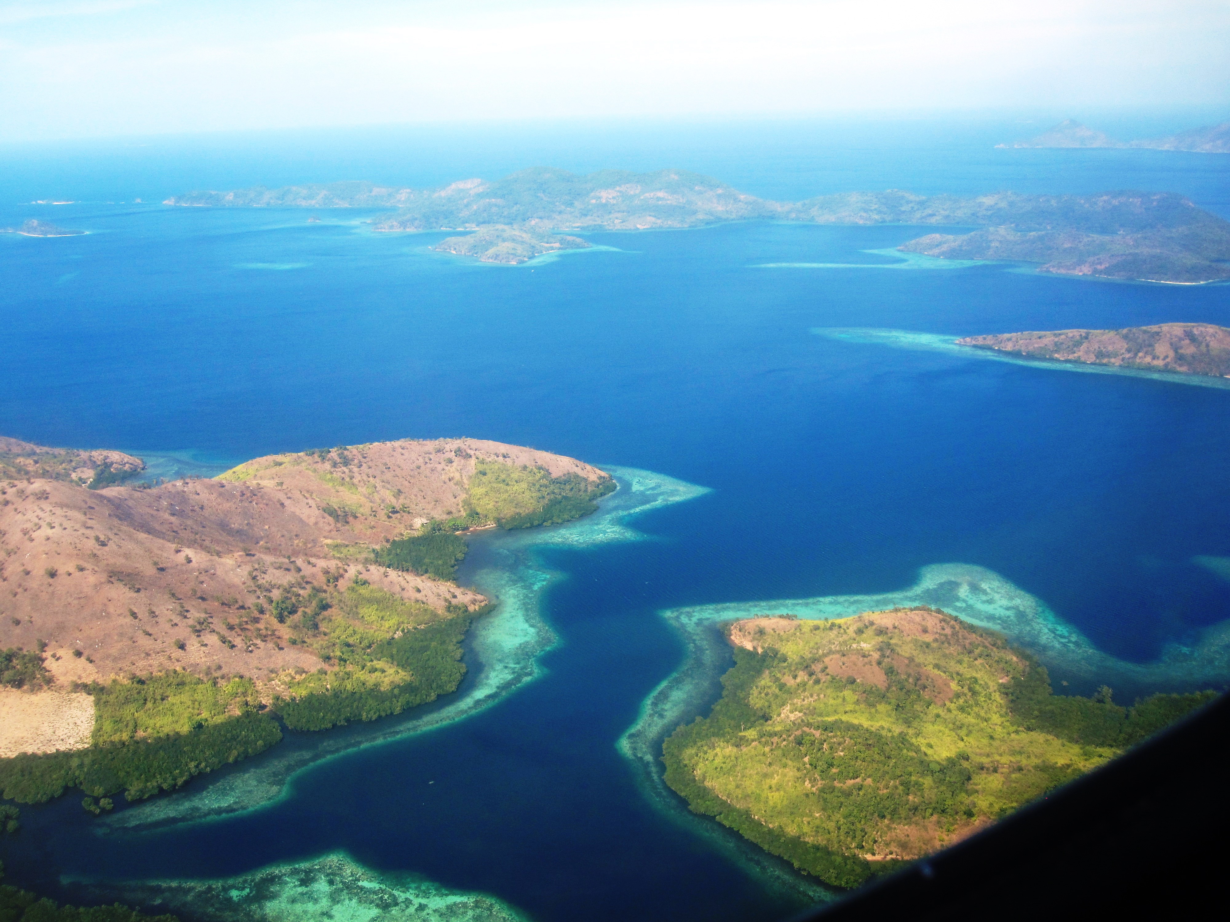 Some of the islands that you see before landing and after take-off at Busuanga airport. This photo was taken in the middle of the dry season hence the islands look bit brown in color